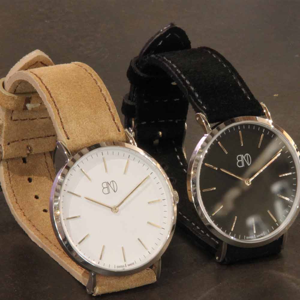 bracelet montre nubuck