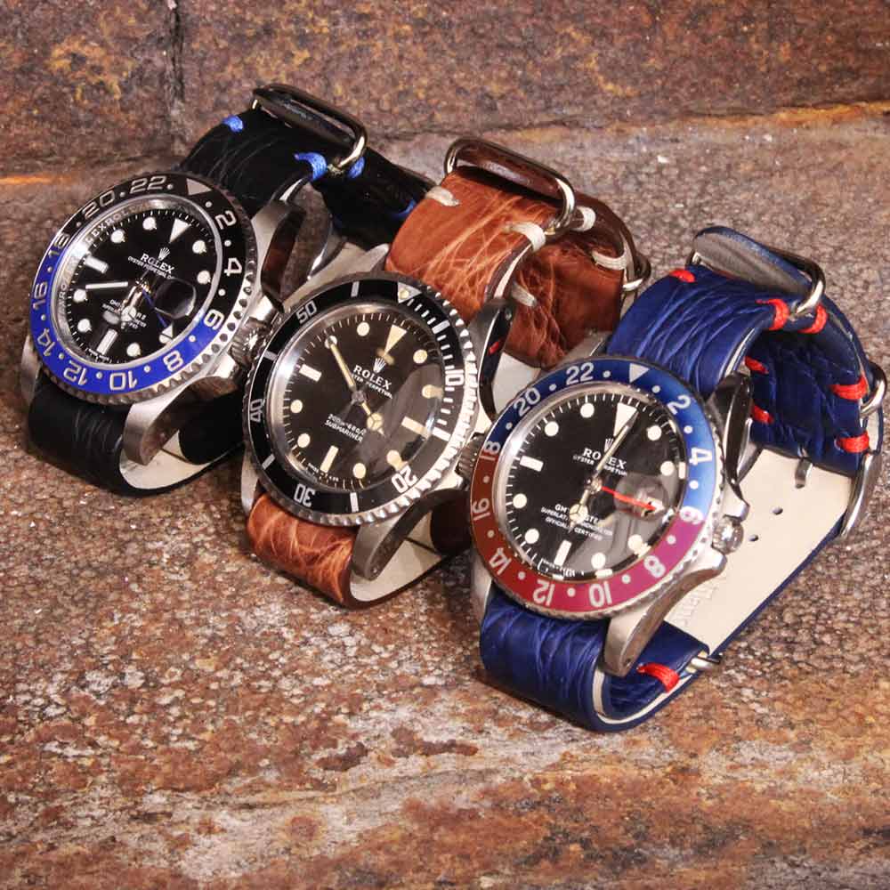 bracelet nato crocodile rolex