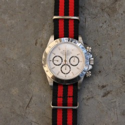 NATO Strap 20mm James Bond Black Red