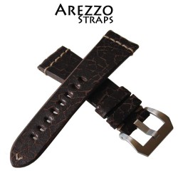 Watchstrap Arezzo Crackle 22mm Buffalo Leather