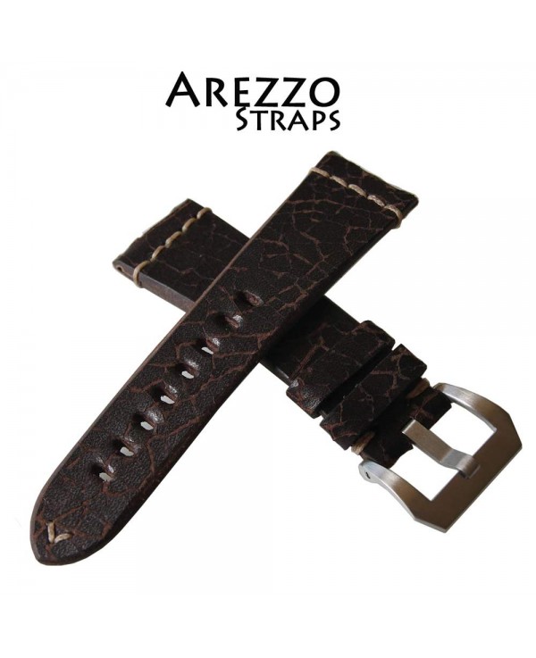 Watchstrap Arezzo Crackle 24mm Buffalo Leather