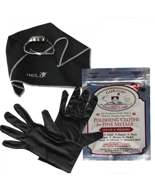 Polishing Set Gloves Microfiber and Cape Cod