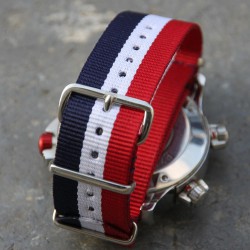 NATO Strap 20mm Blue White Red French Flag