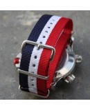 NATO Strap 20mm Blue White Red French Flag