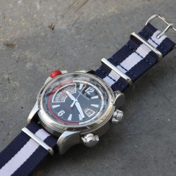 NATO Strap Blue White Blue 22mm