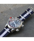 NATO Strap Blue White Blue 22mm