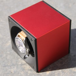 Remontoir SwissKubik Rouge Aluminium pour montre automatique