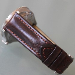 Bracelet Hirsch LUCCA Marron Foncé 22mm