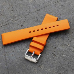 Bracelet Hirsch PURE 22mm Coutchouc Orange