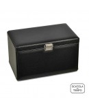 Coffret Remontoir Scatola del Tempo 7RT Oversize cuir grainé noir