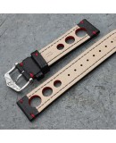 Watchstrap Hirsch Rally bracl red 20mm