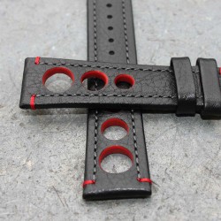 Watchstrap Hirsch Rally bracl red 20mm