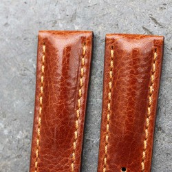 Watchstrap Hirsch LUCCA gold brown 20mm