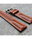 Watchstrap Hirsch LUCCA gold brown 20mm