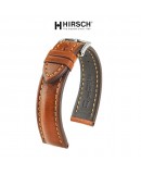 Watchstrap Hirsch LUCCA gold brown 20mm