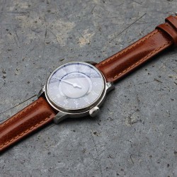 Watchstrap Hirsch LUCCA gold brown 20mm