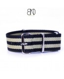 NATO Strap 20mm James Bond Black Beige