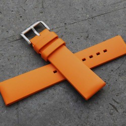 Bracelet Hirsch PURE 22mm Coutchouc Orange