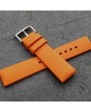 Watchstrap Hirsch PURE Orange 22mm Rubber