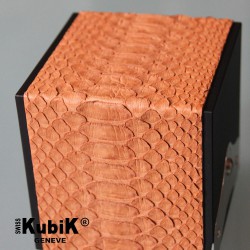 Swiss Kubik Galuchic python skin light brown