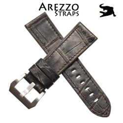 Arezzo DARKGATOR 24mm Alligator Anthracite