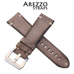 Arezzo Strap HORSEMAN 24mm Nubuck de Cheval Gris