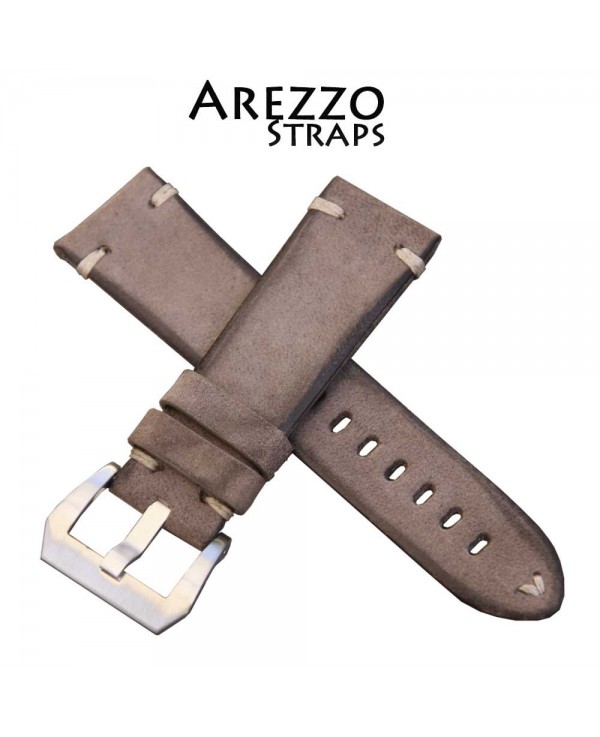 Arezzo Strap HORSEMAN 24mm Nubuck de Cheval Gris