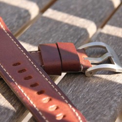 Watchstrap Arezzo MILITARE 24mm Dark Brown