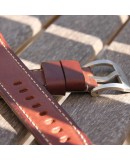 Watchstrap Arezzo MILITARE 24mm Dark Brown