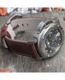 Watchstrap Arezzo MILITARE 24mm Dark Brown