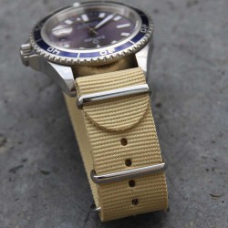 Bracelet de montre NATO 22mm beige