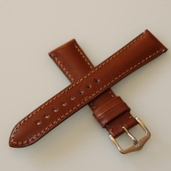 Watchstrap Hirsch Siena light brown 18mm Tuscan leather