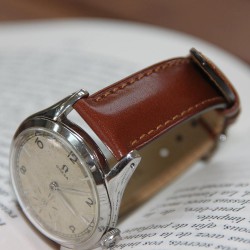 Watchstrap Hirsch Siena light brown 18mm Tuscan leather