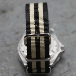 NATO Strap 20mm James Bond Black Beige