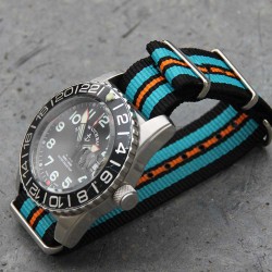 Bracelet de montre NATO 24mm Turquoise