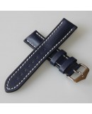 Watchstrap Hirsch Heavy Calf blue 24mm