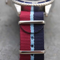NATO Strap 20mm Blue Red and blue line