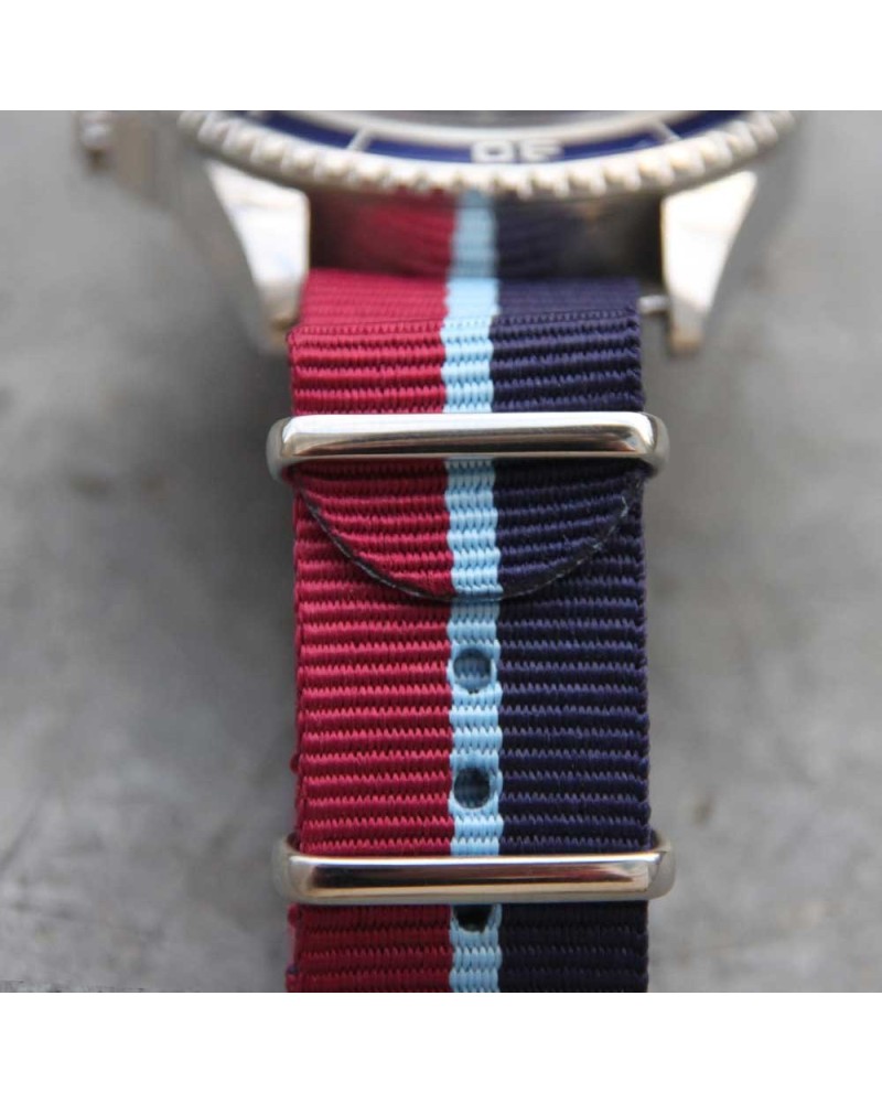 NATO Strap 20mm Blue Red and blue line