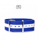 NATO Strap Blue White Blue 20mm NATO Strap Blue White Blue 20mm