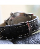 Watchstrap Hirsch Viscount Alligator Black 20mm