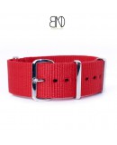 Bracelet de montre NATO 20mm Rouge