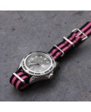 NATO Strap 20mm James Bond Black Pink NATO Strap 20mm James Bond Black Pink