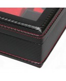 Coffret 10 montres Carbon Noir intérieur Rouge