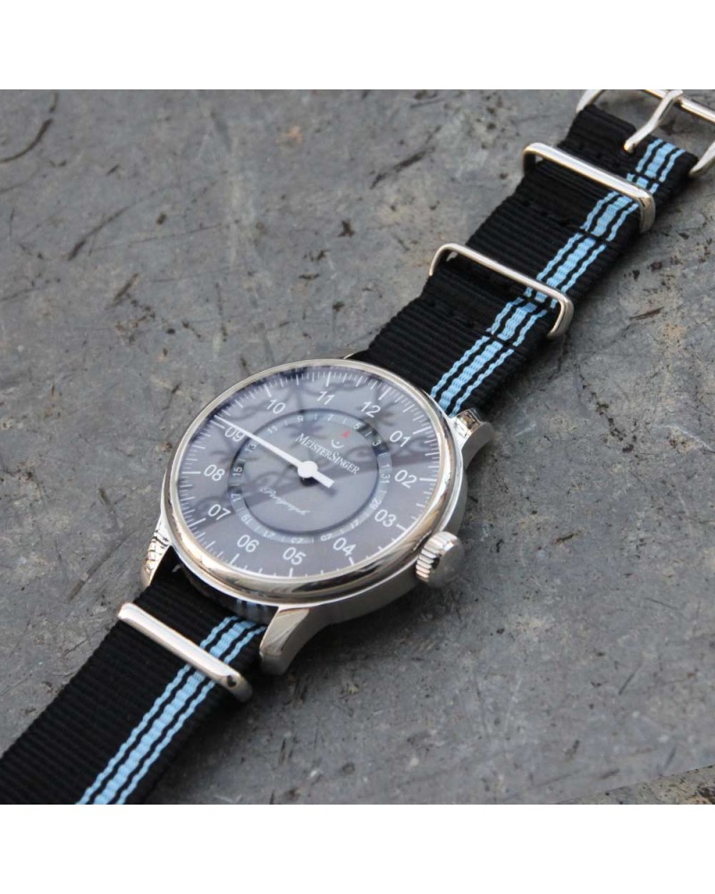 NATO Strap 20mm ALPINE black and blue