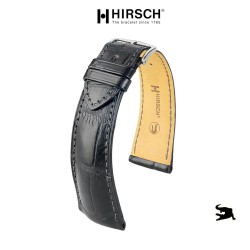 Bracelet Hirsch London Alligator Noir 20mm