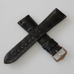 Bracelet Hirsch London Alligator Noir 20mm