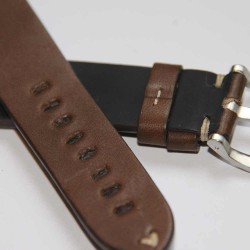 Watchstrap Arezzo MARINA 22mm Dark Brown