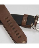 Watchstrap Arezzo MARINA 22mm Dark Brown