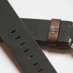 Watchstrap Arezzo MARINA 22mm Dark Brown