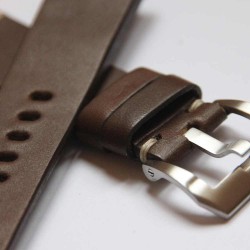 Watchstrap Arezzo MARINA 22mm Dark Brown